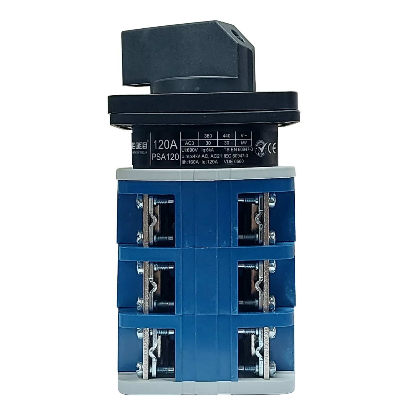 Transferencia Manual 120A / 690V / 1-0-2 | EMAS - Ingecom Eléctricos SAS