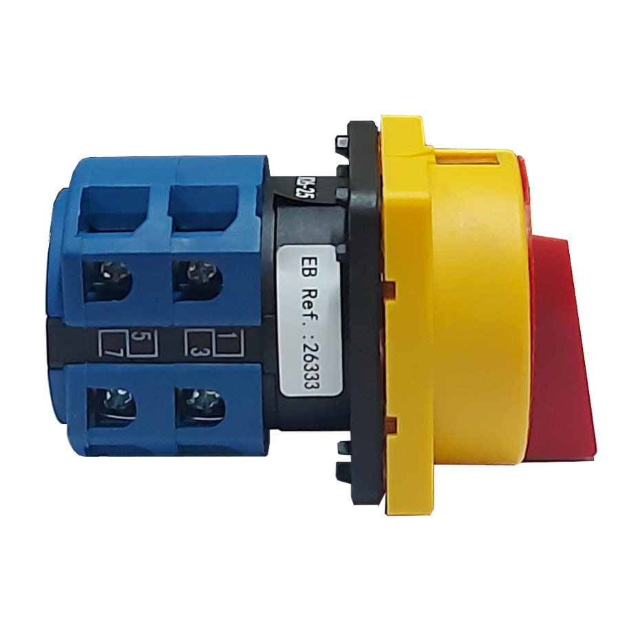 Interruptor Rotativo para Candado 4 Polos / ON - OFF / 63A / 64x64mm | EBCHQ - Ingecom Eléctricos SAS