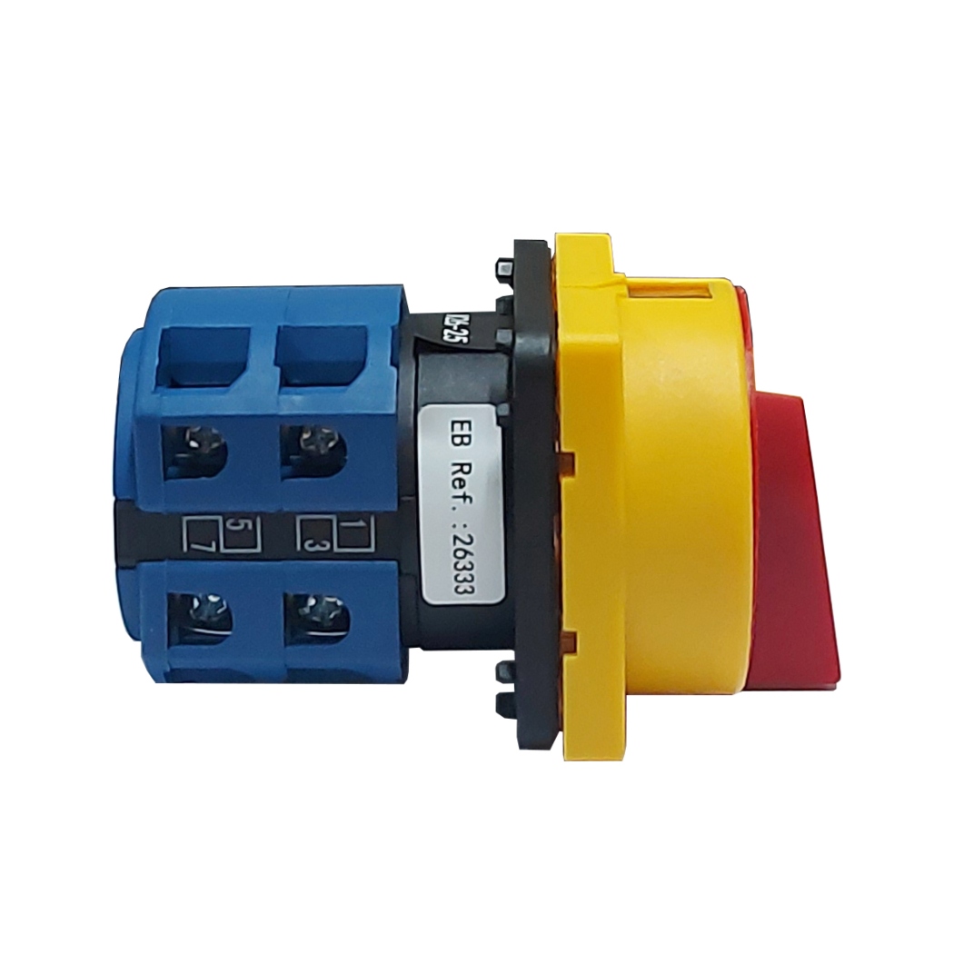Interruptor Rotativo para Candado 4 Polos / ON - OFF / 25A / 48x48mm | EBCHQ - Ingecom Eléctricos SAS
