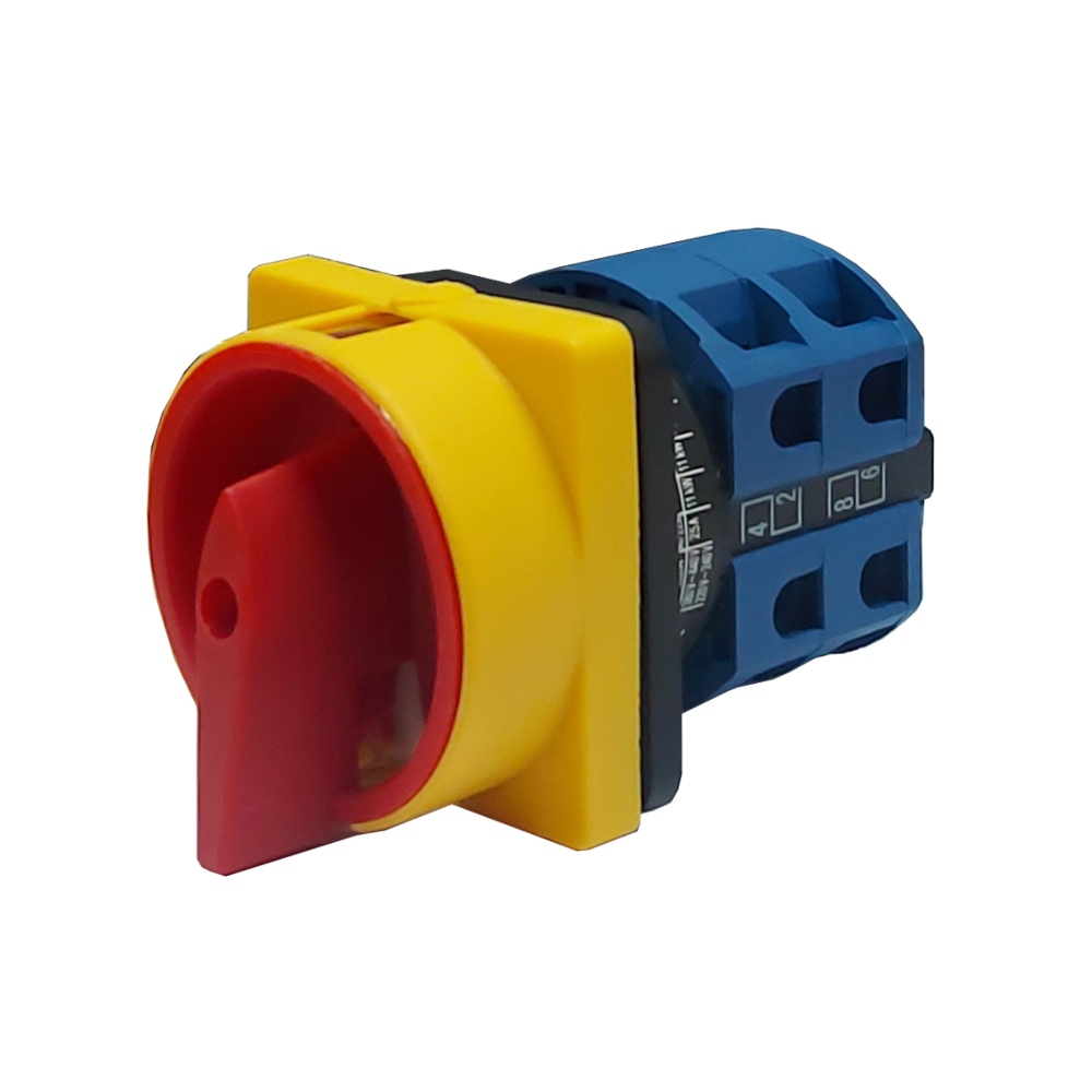 Interruptor Rotativo para Candado 4 Polos / ON - OFF / 25A / 48x48mm | EBCHQ - Ingecom Eléctricos SAS