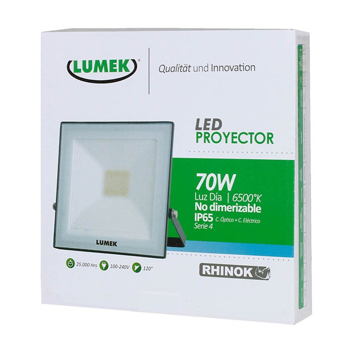 REFLECTOR LED 70W IP65 LUZ BLANCA LUMEK