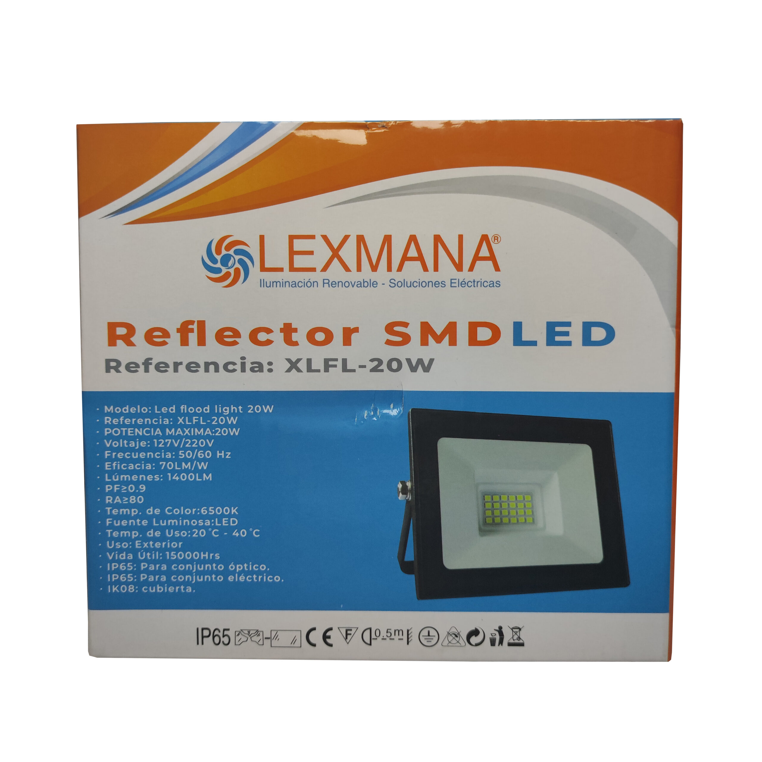 REFLECTOR LED 20W IP65 LUZ BLANCA LEXMANA