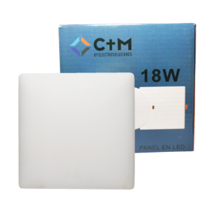 PANEL LED 18W CUADRADO DE INCRUSTAR C+M