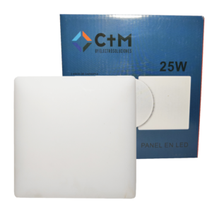 PANEL LED 25W CUADRADO DE INCRUSTAR C+M