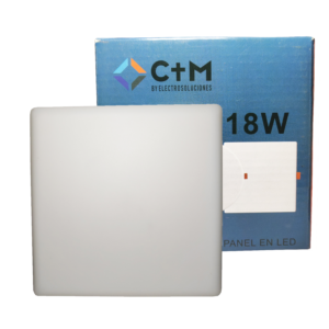 PANEL LED 18W CUADRADO SOBREPONER C+M