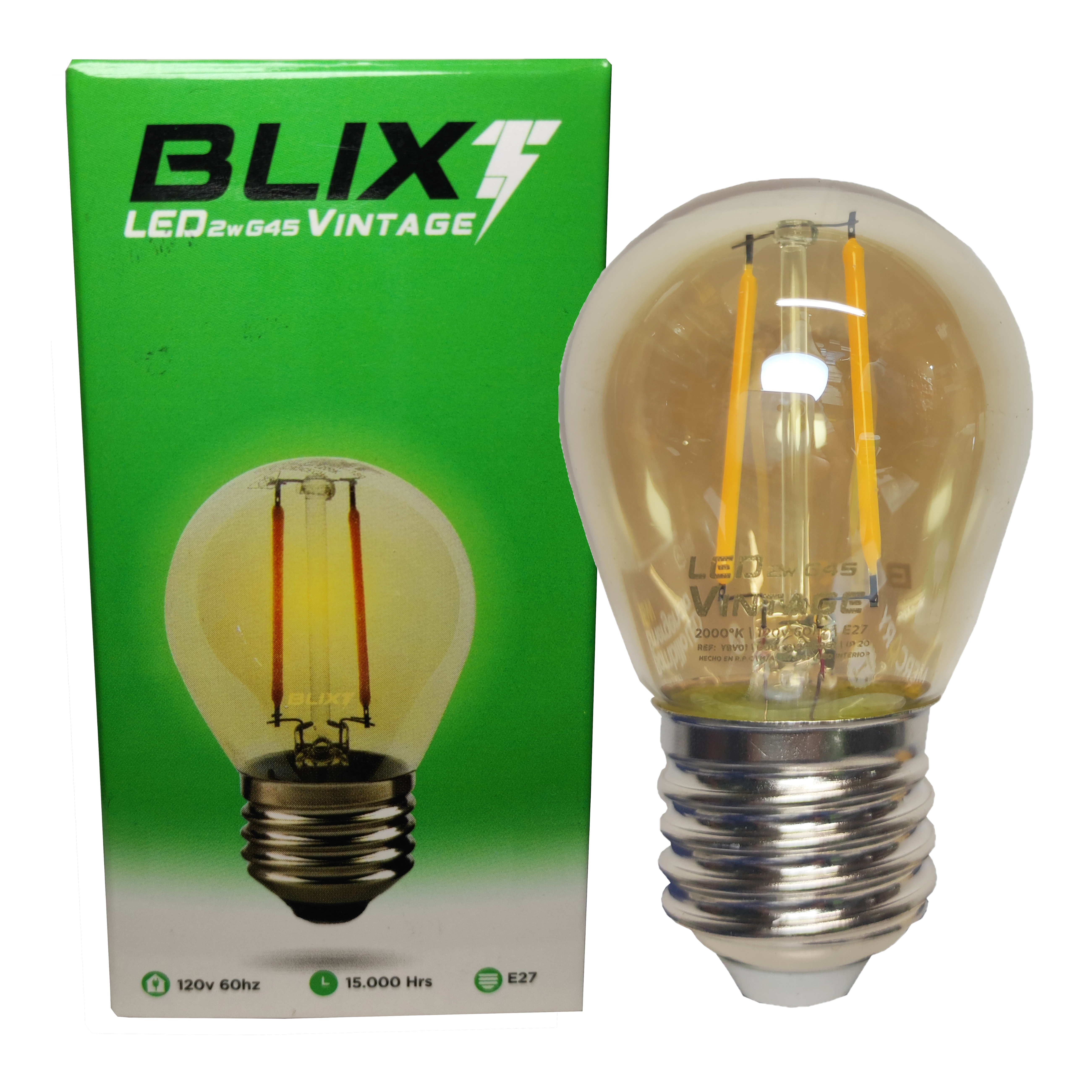 BOMBILLO LED 2W VINTAGE 2000K BLIX