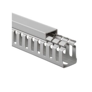 CANALETA RANURADA 25X40MM GRIS - 2 MTS