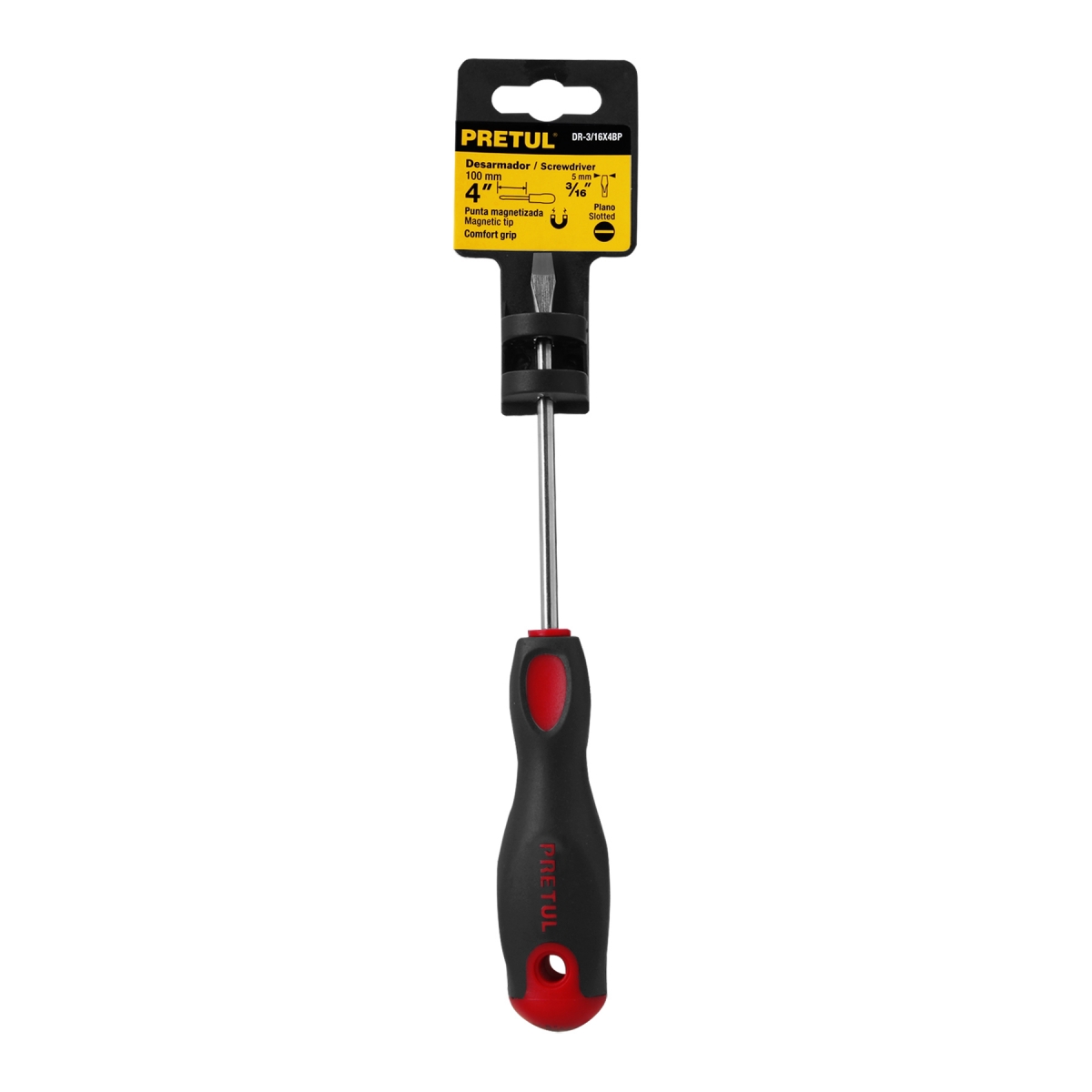 Destornillador Punta Pala 3/16 x 4" PRETUL
