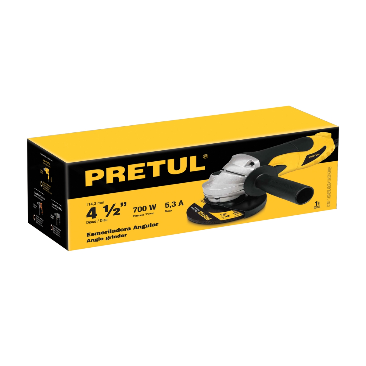 Pulidora Angular 700W PRETUL
