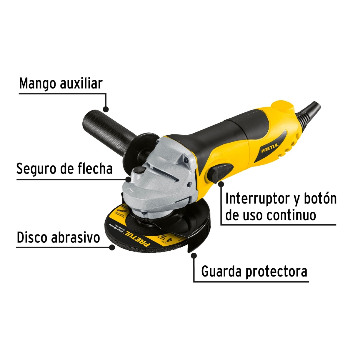 Pulidora Angular 700W PRETUL