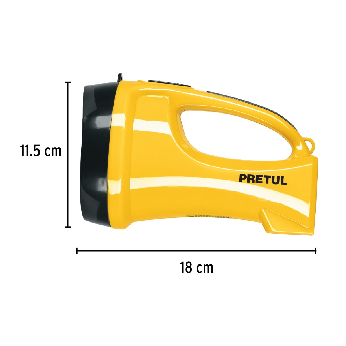 Lampara Plástica Reflectora 200lm PRETUL