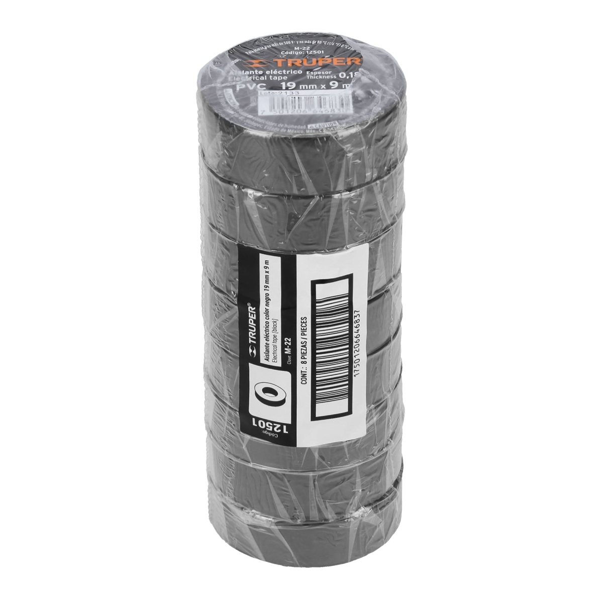 Cinta de Aislar Negro 9m TRUPER
