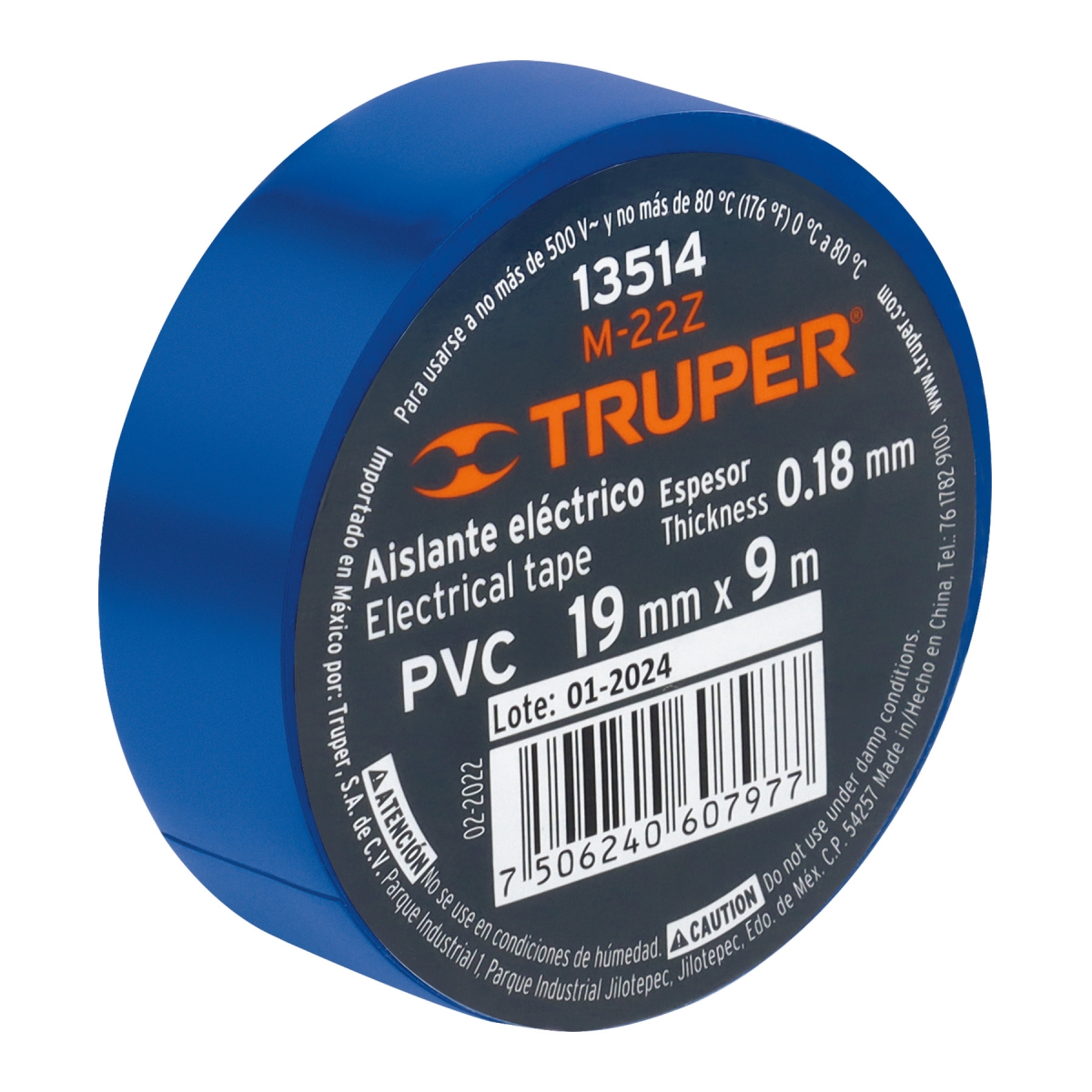 Cinta de Aislar Azul 9m TRUPER