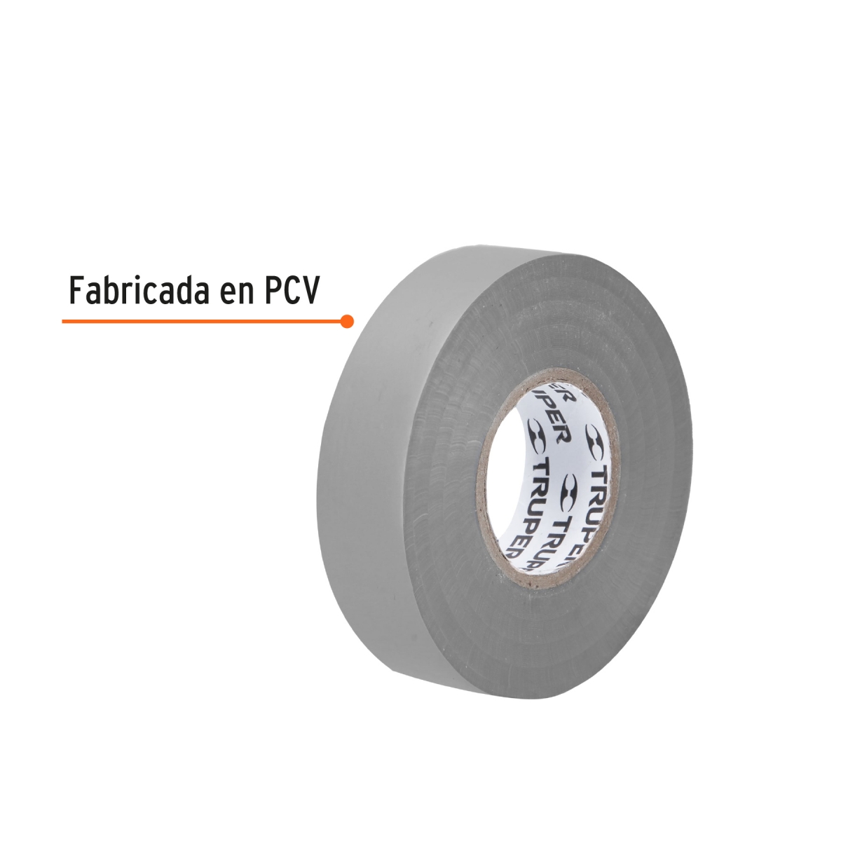 Cinta de Aislar Gris 18m TRUPER