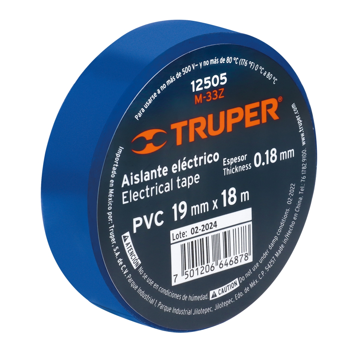 Cinta de Aislar Azul 18m TRUPER