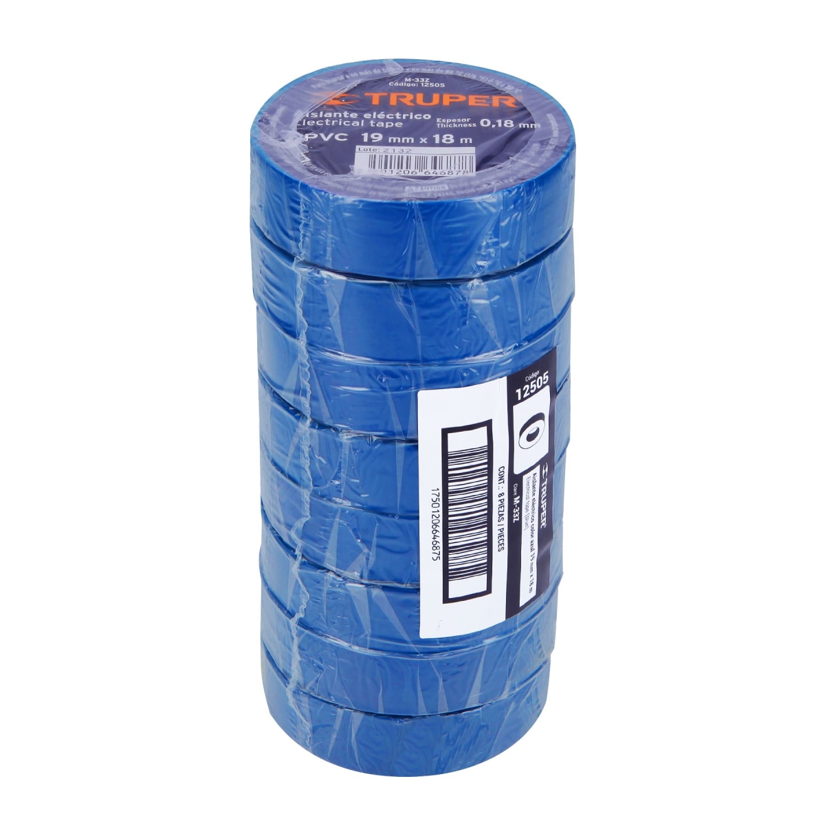 Cinta de Aislar Azul 18m TRUPER
