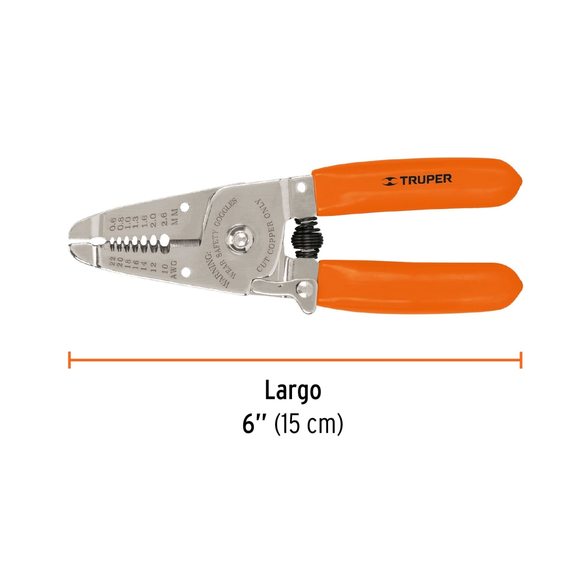 Alicate Pelacable 22-10AWG 6" TRUPER