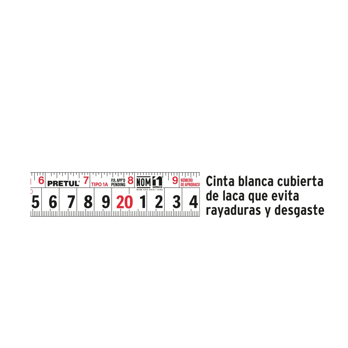 Flexómetro 5m PRETUL