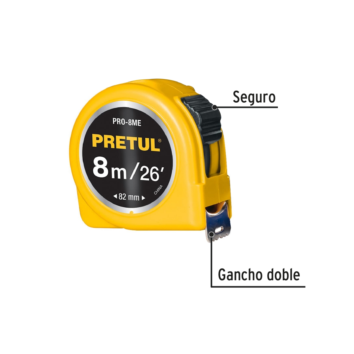 Flexometro 3m PRETUL