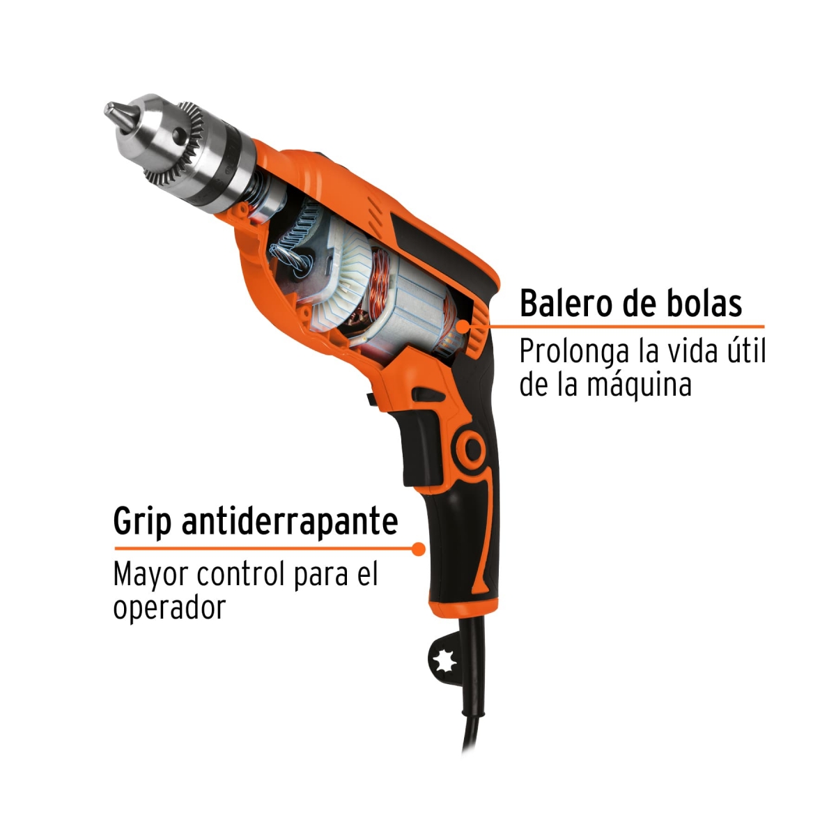 Taladro Percutor 3/8" 600W TRUPER