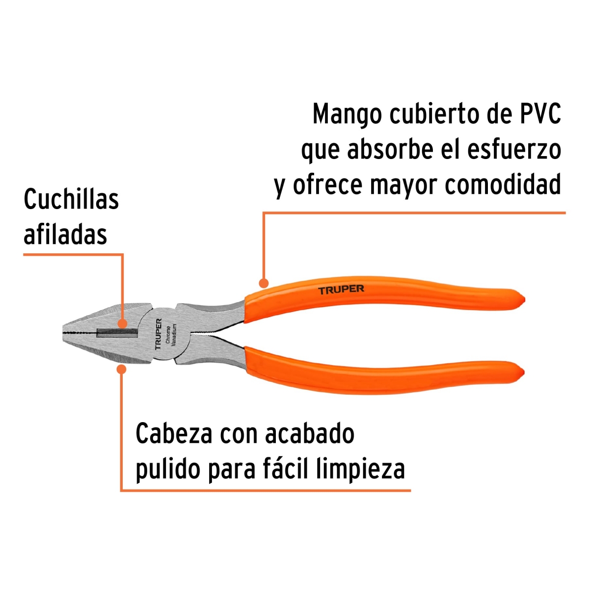 Alicate de Electricista 8" TRUPER