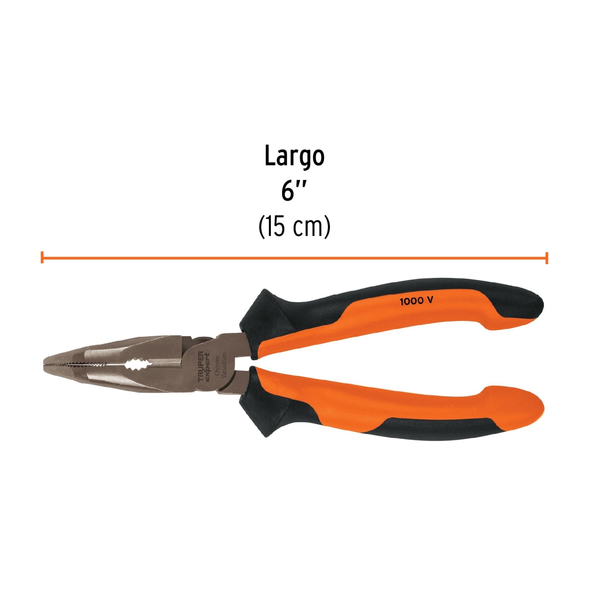 Alicate de Punta Curva Comfort Grip 6" TRUPER