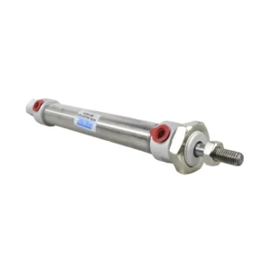 CILINDRO NEUMATICO REDONDO ACERO INOX CRA 100mm DIA 20mm 1/8" NPT PNEUTEC