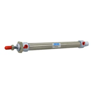 CILINDRO NEUMATICO REDONDO ACERO INOX CRA 150mm DIA 20mm 1/8" NPT PNEUTEC