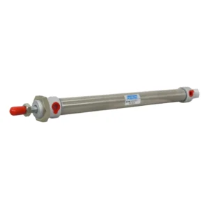 CILINDRO NEUMATICO REDONDO ACERO INOX CRA 200mm DIA 20mm 1/8" NPT PNEUTEC