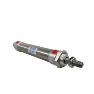 CILINDRO NEUMATICO REDONDO ACERO INOX CRA 80mm DIA 25mm 1/8" NPT PNEUTEC