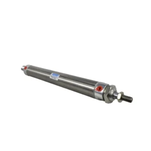 CILINDRO NEUMATICO REDONDO ACERO INOX CRA 200mm DIA 32mm 1/8" NPT PNEUTEC