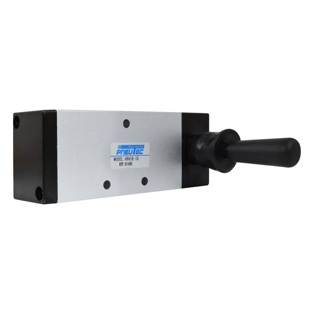 VALVULA MANUAL PALANCA 1/2" NPT 5/2 PNEUTEC