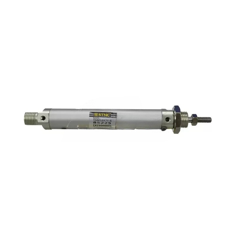 CILINDRO NEUMATICO REDONDO ALUMINIO CRA 75mm DIA 16mm M5 STNC - Imagen 2