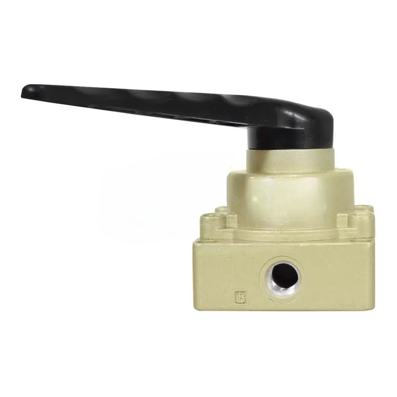 VALVULA MANUAL ROTATIVA 3/8" NPT 4/2 PNEUTEC