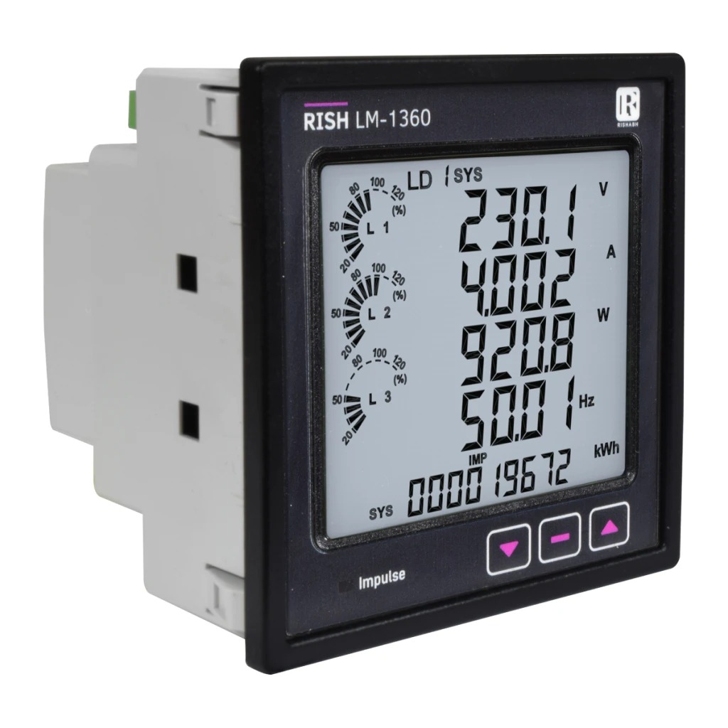Analizador de Redes LM1360 96X96mm RS-485 2/SAL 100-550VAC RISHABH - Imagen 2