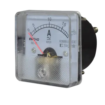 Amperimetro Analogo Directa 0-20A 50X50m EBC