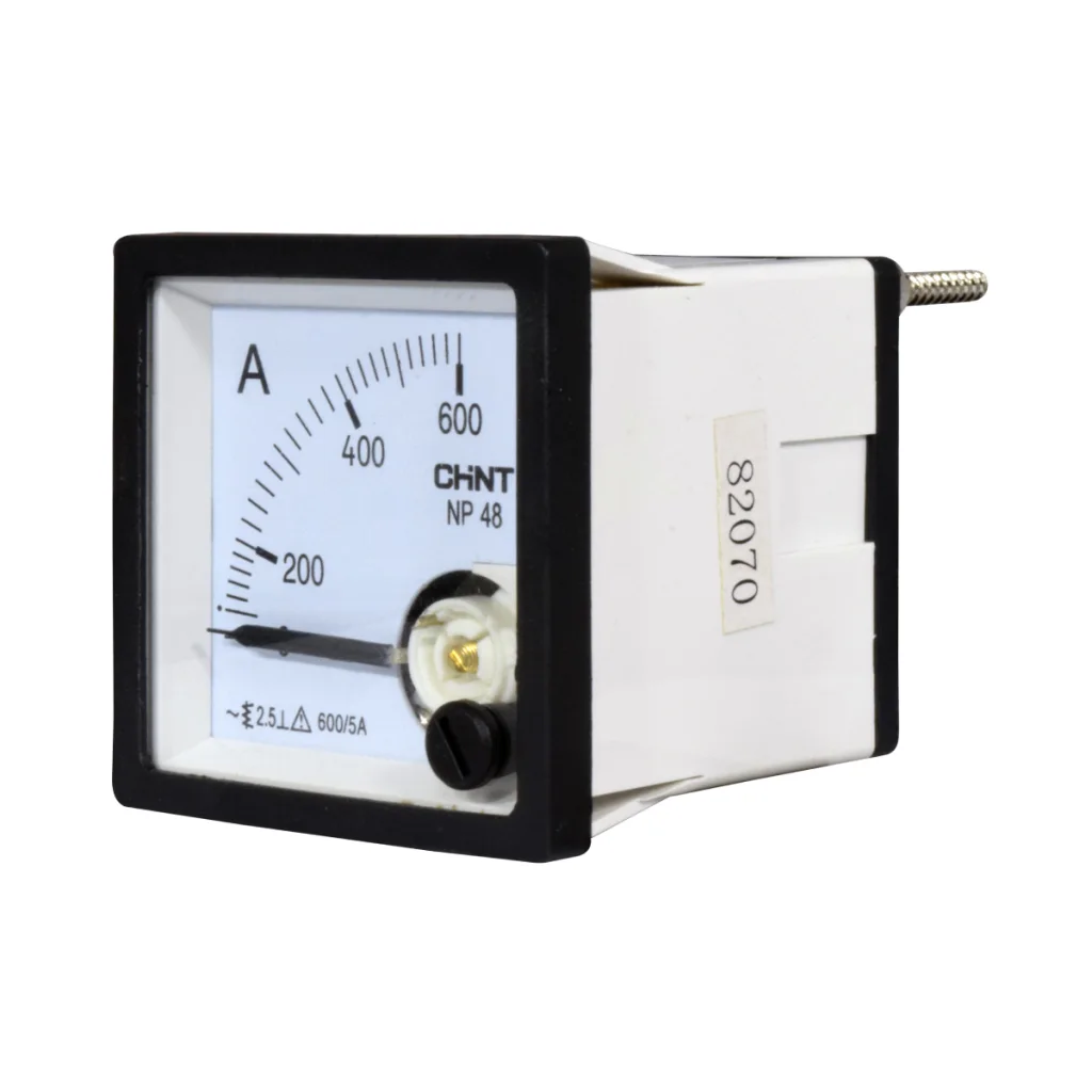 Amperimetro Analogo CT/5A 0-600A 48X48mm CHINT