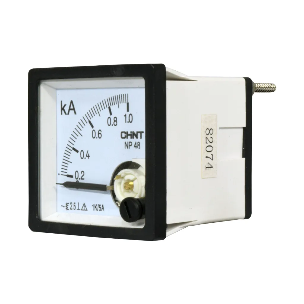 Amperimetro Analogo CT/5A 0-1000A 48X48mm CHINT