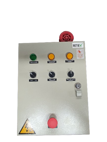 TABLERO DE CONTROL PARA CALDERA CON BOMBA Y QUEMADOR 220V