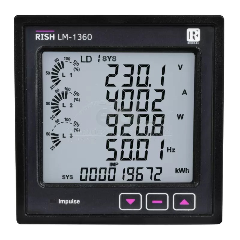 Analizador de Redes LM1360 96X96mm RS-485 2/SAL 100-550VAC RISHABH