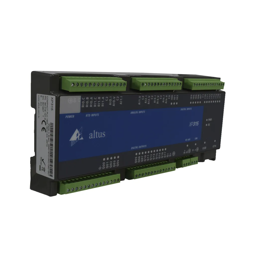 PLC Serie NEXTO XPRESS / 16 In (2 RTD - 5 Analogicas) / 16 Out (PNP) / 24VDC / ALTUS