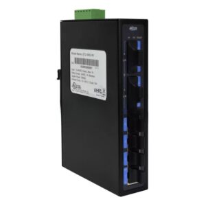 Switch Industrial / 5 In Ethernet - 2 In Fibra / 1 Out (Rele) / 12-48VDC / IP30 | ALTUS