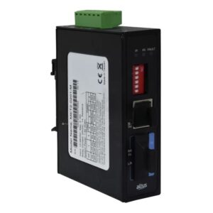 Conversor de Fibra Óptica a Ethernet Industrial / 1 In Ethernet / 1 Out Fibra / 12-48VDC / IP30 | ALTUS