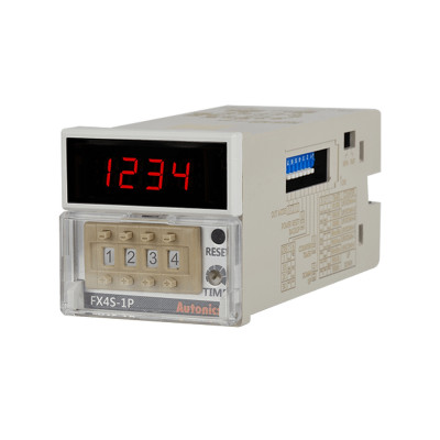 Contador-Temporizador Dig-Analog Sencilla 4 Dig / Out (Rele SPDT + NPN) / 48x48mm / 100-240VAC | AUTONICS