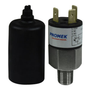 Interruptor de Presión 1/4" NPT / 1NA+1NC / 5 - 100 bar / 72.5 - 1450 PSI / 250VAC | PNOMEK