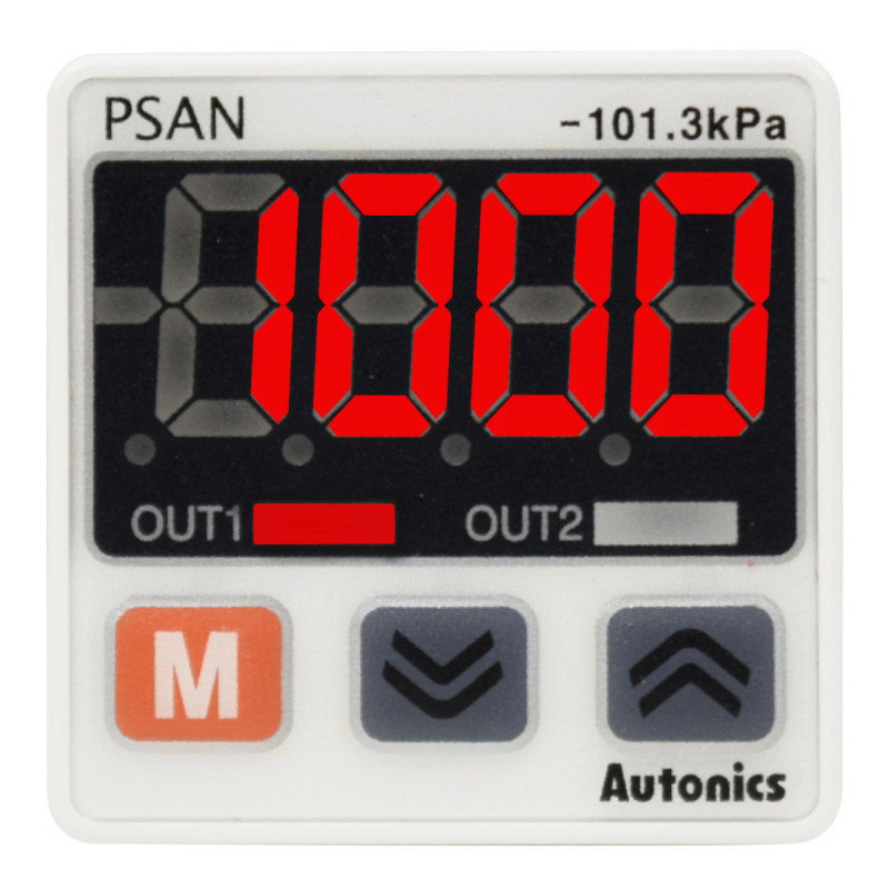 Sensor de Presión 1/8" NPT / -14.5 - 0 PSI / 12-24VDC / Out (2NPN + Analógica) / IP40 | AUTONICS - Imagen 2