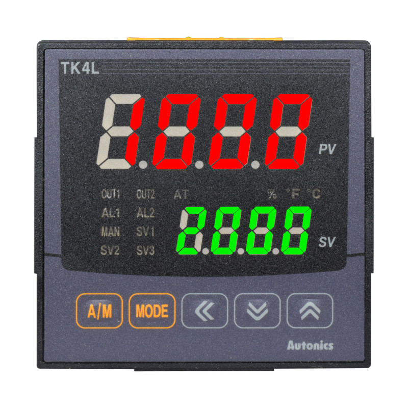 Control de Procesos Digital / Out (2xCorriente/SSR) / SubOut (2xRele SPST + RS485) / 96x96mm / 100-240VAC / IP65 | AUTONICS - Imagen 2