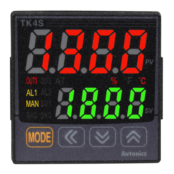 Control de Procesos Digital / Out (2xCorriente/SSR) / SubOut (2xRele SPST + RS485) / 48x48mm / 100-240VAC / IP65 | AUTONICS - Imagen 2