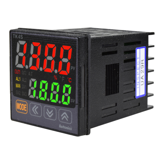 Control de Procesos Digital / Out (2xCorriente/SSR) / SubOut (2xRele SPST + RS485) / 48x48mm / 100-240VAC / IP65 | AUTONICS
