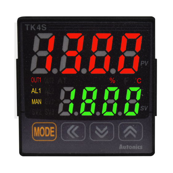 Control de Procesos Digital / Out (2xRele SPST) / SubOut (Rele SPST + RS485) / 48x48mm / 100-240VAC / IP65 | AUTONICS - Imagen 2